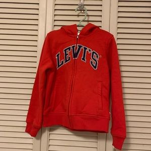 Levi's Fleece Hoodie With Felt Logo, Size 6X NWT